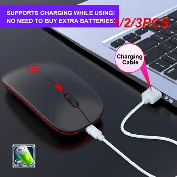 1/2/3PCS Wireless Mouse Gamer Reîncărcabilă, fără Fir, Computerul Mause RGB LED Backlight Ergonomic Mouse de Gaming pentru Laptop