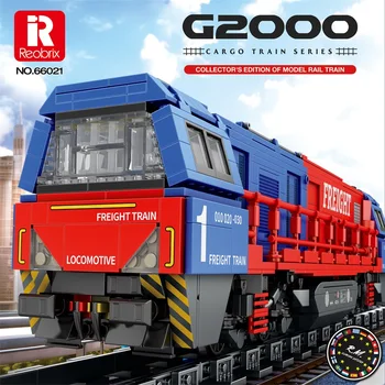 1889PCS Oraș G2000 Tren de Marfă Blocuri Noi Europeană Transporter Model Cărămizi Desktop Decor Jucărie pentru Copii Cadouri de Vacanță