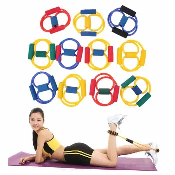 1buc Rezistență 8 Tip Muscular Chest Expander Coarda Antrenament Exercițiu de Fitness Yoga Tub de Sport Trăgând Practicanta