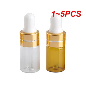 1~5 BUC 3 ml Sticla Dropper Sticle Borcane Flacoane cu Pipetă pentru Cosmetice, Sticle de Ulei Esențial de Culoare Aleatorii de Vânzare Fierbinte
