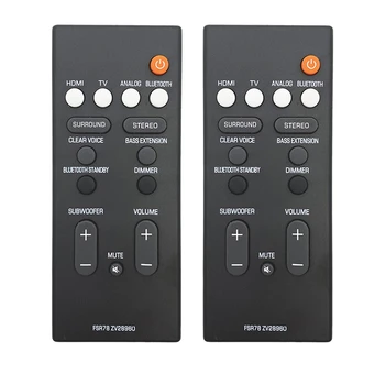 2 buc de Control de la Distanță,Pentru Yamaha Soundbar Control de la Distanță FSR78/ZV28960/YAS-106/YAS-207/ATS-1060 Înlocuit