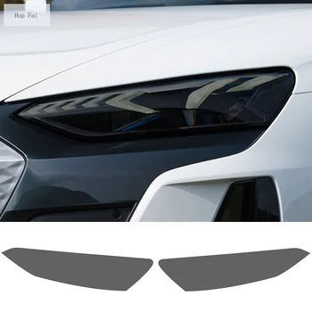 2 Buc Far Auto cu Folie de Protectie Fata de Lumina Transparent Negru Afumat TPU Autocolant Pentru Audi E-tron GT RS Quattro 2021 2022 -