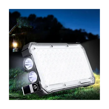 20000Mah Multi-Funcțional de Camping Light LED-uri de Lumină Portabile, Suport Cort de Iluminat de Urgență USB de Încărcare în aer liber(Alb)