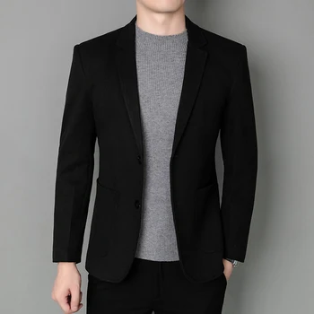 2023 tip Boutique de Moda pentru Bărbați Domn de Afaceri Britanic Stil Casual Culoare Solidă Tendință Slim Versiunea coreeană Gazdă Nunta Blazer
