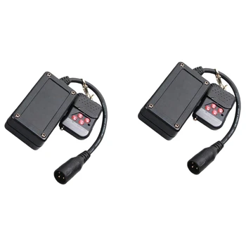 2X Portabil 3 Pini XLR Telecomandă fără Fir Receptor Pentru Fum Ceață Mașină DJ Etapă Controller Receptorilor Aburirea 400W