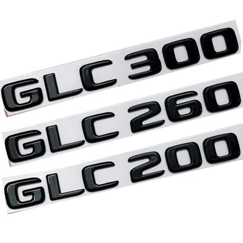3D ABS Negru Masina Portbagajul din Spate Insigna Litere Autocolant Logo-ul GLC200 GLC260 GLC300 Emblema De Mercedes GLC 200 260 300 X253 Accesorii