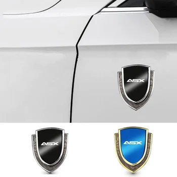 3D Masina de Metal Partea Fender caroserie Autocolant Scut Emblema, Insigna Logo-ul Pentru Mitsubishi ASX 2010 2011 2012 2013 2014 2015 2016 2017