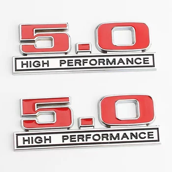 3D Metal 5.0 Înaltă Performanță Logo Auto Fender Emblema, Insigna Pentru Ford Focus, Kuga, Mondeo Explorer Mustang 5.0 Autocolant Accesorii