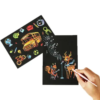 4buc/Set Magie Colorat plansa de Desen Hârtie de Răzuire Pictura Pentru Copii Creative de Colorat cu Graffiti Zero Jucarii