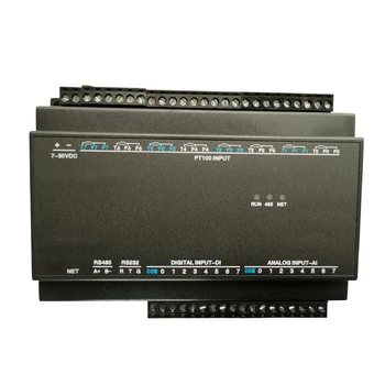 8 PT100 8 AI 8 DI Analog Digital de Intrare 232 485 LAN Ethernet Modbus RTU TCP IP Șină DIN de la Distanță IO Module I/O Controller-T-220-2