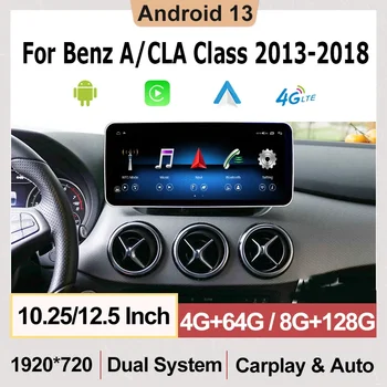 Android13 Radio Auto Pentru Mercedes Benz a W176 CLA C117 X117 GLA X 156 Multimedia Player Auto Carplay Stereo GPS Navi Unitatii 4G