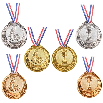 Aur Argint Bronz Medalia de Atribuire câștigătoare la Competiția de Fotbal Premii Premiul Medalie pentru Cadou Suvenir Sport în aer liber pentru Copii Jucarii