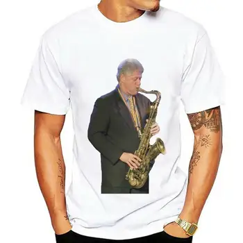 Bill Clinton să cânte la Saxofon Tricou Democrat Hillary Președintele Tee - NOI