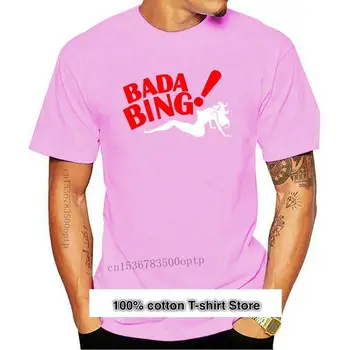 Camiseta con logotipo de Bada Bing hombre para, camisa blanca y negra, regalo divertido, nueva