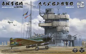 Chenar BSF-001 IJN Akagi Pod w/Punte & Nakajima B5N2 Kate Plastic Model de Kit
