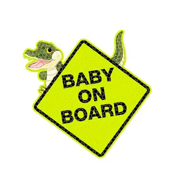 Copil La Bord Semnul Baby On Board Siguranta Copilului Semn Decalcomanii Auto De Siguranță Avertizare Autocolant Reflectorizant Observa Decalcomanii Noapte De Siguranță