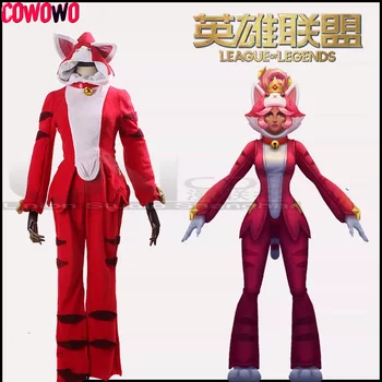 COWOWO LOL Nidalee Cat Dog Wars Ver Cosplay Costum Pentru Jocul Anime Petrecerea Uniformă Hallowen Juca Rolul Haine Haine Noi