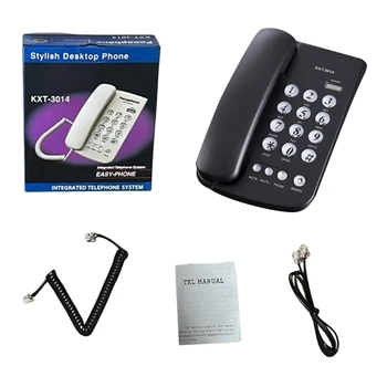 Cu fir, Telefon Fix Birou de Casă, Telefon cu Butoane de Mari dimensiuni de Acasă Telefon cu Fir de Telefon pentru Casa Hotel Birou