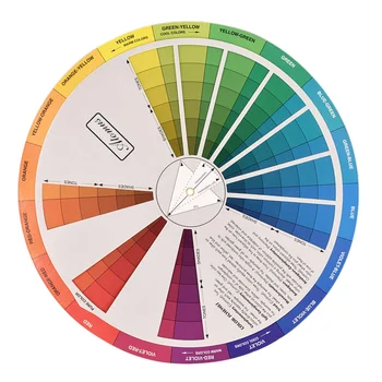 Culoare spectrul de culori wheel Roată de Bord de Culoare Diagramă Artist de Culoare Ghid Instrument pentru Pictură& Cui& Interior cerc de culoare de Proiectare