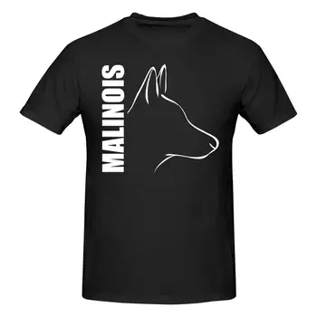 Câine prost Belgian Malinois T Shirt O-neck Bumbac cu Maneci Scurte T-shirt