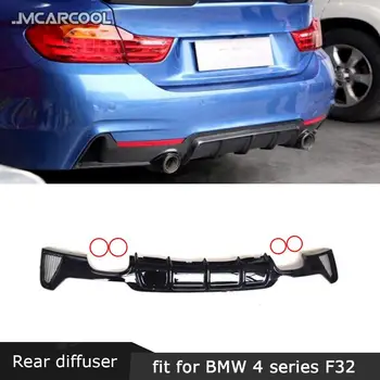 De Carbon din Spate Buza Difuzor Spoiler Pentru BMW Seria 4 F32 F33 F36 M Sport MP Stil 2014-2018 grilajul ABS Negru Lucios
