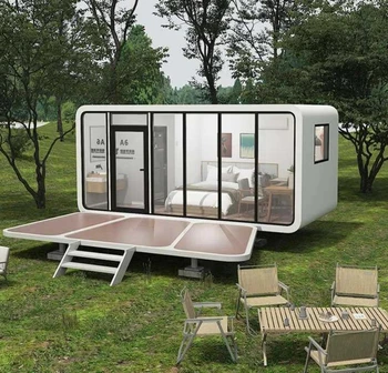 Design Modern Prefabricate de Viață Mobil Home,Moda de Lux Garden Pod, IO Casa Container Modular,Capsule Apple Cabana Vila