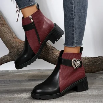 Doamnelor Pantofi 2023 Brand Catarama Cizme pentru Femei de Moda de Metal Decor Modern Cizme Femei de Vânzare la Cald Partea Zipp Glezna Cizme
