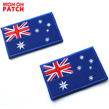 Drapelul național Al Australiei Brodate Tactice Patch Cârlig& Bucla de Broderie Ecusoane Material Militar DIY Insigne Pentru Haine PATCH