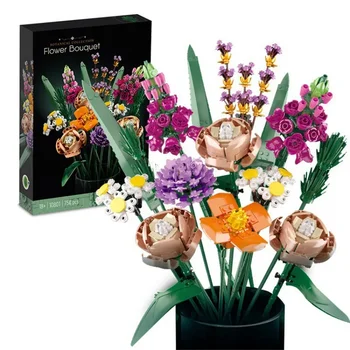 Flori Artificiale Bloc 10280 Buchet De Flori Decorative, Accesorii Pentru Casa Ziua Îndrăgostiților Idei De Cadouri Colecție Botanică