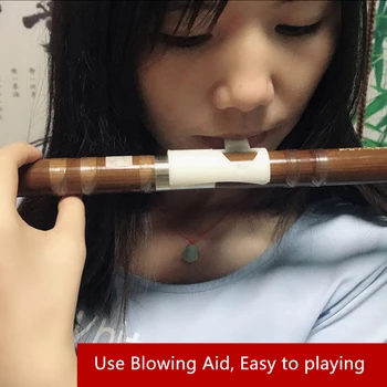 Fluier Suflantă purtător de cuvânt Fluier pentru Incepatori Ușor să Arunce în Flaut de Bambus Dizi Suflare de Ajutor de Helper Accesorii