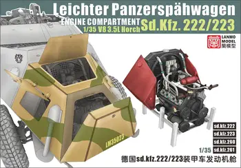 Grele Hobby LM-35023 Scara 1/35 al doilea RĂZBOI mondial Leichter Panzerspahwagen Germania sd.kfz.222/223 COMPARTIMENTUL MOTOR V8 de 3.5 L Horch