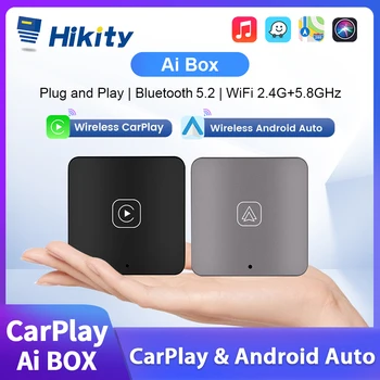 Hikity Carplay Ai Cutie Asistent De Voce Wireless CarPlay Adaptor Apple Dongle Plug Juca Pentru Kia, Volkswagen, Toyota, Peugeot, Volvo