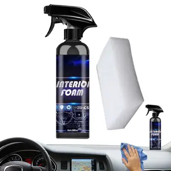 Interioare Auto Foam Cleaner Masina Detailer Multifuncțional Pata Remover Spray Auto Interior Cleaner Pentru Curățarea Profundă De Material