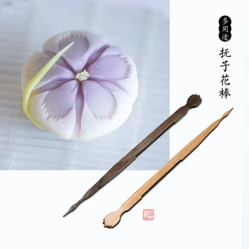 Japoneze Wagashi Instrumente din lemn Stick Flori Presate mucegai