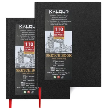 KALOUR 2-Pack 드로잉 Carte Schiță 8.5 * 11 Inch Portable Hard Caz De 110 Pagini Student la arte Specifice Schiță a Crea Pictura de Artă