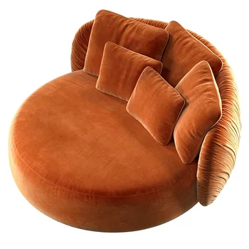 Lux lumina circular canapea scaun cu riduri, living pentru petrecerea timpului liber oamenii lenesi
