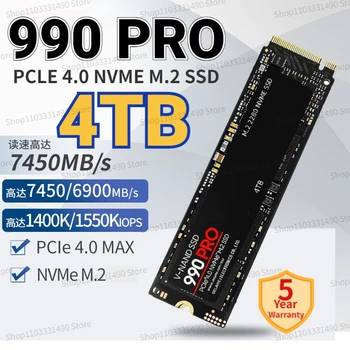 M. 2 SSD M2 de 1TB, 2TB PCIe Gen 4.0 x4 NVME 2.0 HDD Hard Disk Solid state 990 Pro Cu Vesta de Răcire Benzi Pentru Laptop PC PS5