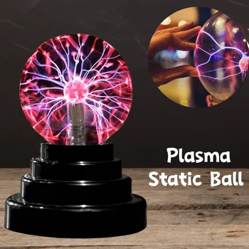 Magic Statică cu Plasmă Mingea Atinge Lampa Noutate Mingea Atmosferă Lumina de Noapte Decor de Vacanță pentru Copii Ziua de nastere Cadou de Crăciun