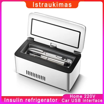 Masina Mini Frigider Portabil Insulină Frigider Răcire Cutie de Încărcare USB Frigorifice Congelator Temperatura Frigider Cu Punga