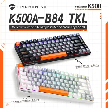 Mecanic K500 Tastatură Mecanică Trei Moduri De Plă Calculator Hot Plug Pbt Keycap Laptop Ax Roșu Tastatură Rece Pentru Birou Joc