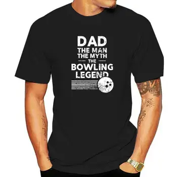 Mens Amuzant Bowling Tricou Pentru Tata Omul Mitul Tricou De Vara Tricouri Pentru Barbati Din Bumbac Topuri Tricou Personalizat Predominante