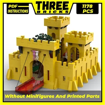 Moc Cărămizi de Construcție Militară Model Galben Castelul 357 Remake Tehnologie Blocuri Modulare Cadouri de Crăciun, Jucării DIY Seturi de Asamblare