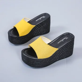 Moda 2022 Noi de Vara pentru Femei Sandale Peep Toe Pantofi cu Toc Înalt Platfroms Casual Pene Ytmtloy Papuci de Casa, de Interior Sexy