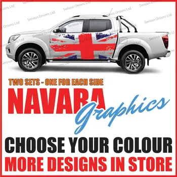 Nissan Navara Dungi Laterale Decalcomanii Autocolante 4X4 camion Grafică nv27