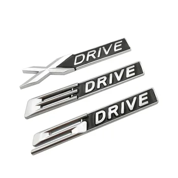 Noi 3D BLACK Metal Crom Matt Xdrive X drive Sdrive unitate Emblema, Insigna Autocolant Decal Pentru 3 4 5 6 Seria 7 X1 X3 X5 E70 X6 E71