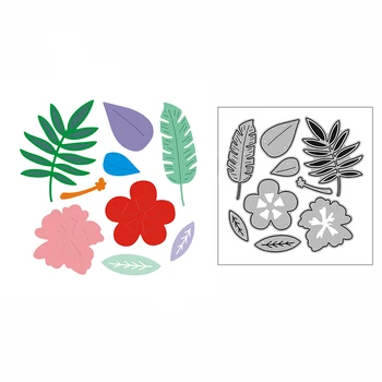 Noua Floare Frunze de Palmier Ambarcațiunile de Relief Mucegai 2021 Tăiere a Metalelor, Matrițe, pentru DIY Decorative Scrapbooking Album de Luare de Card Nu sunt Timbre
