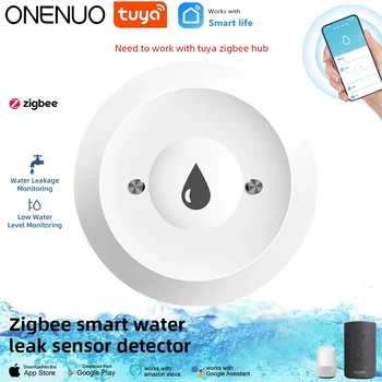 ONENUO Tuya ZigBee, WiFi Inteligent Apă Senzor Detector de Scurgeri de Inundații scurgeri de Apă de Alarmă de Viață Inteligentă Activitatea de Control Cu Zigbee Gateway