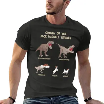 Originea Jack Russell Terrier Evoluția Istorie Supradimensionat Tricou Brand De Haine Barbati 100% Bumbac Streetwear Plus Dimensiune Top Tee