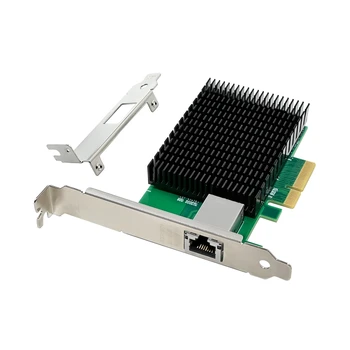 PCI-E X4 10Gigabit Singur Electrice Port Server placa de Retea Server NIC AQC107 RJ45 Ethernet NIC Pentru PC, Laptop Durabil