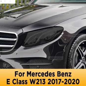 Pentru Mercedes Benz E-Class W213 2017-2020 Exterior Auto Faruri Anti-zero Lampă Față Tentă TPU Film Protector Accesorii
